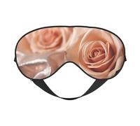 Rose Gold Glitter Print Sleep Mask,Soft Eye Mask with Adjustable Strap for Sleeping, Travel and Relaxation