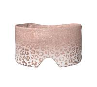 Rose Gold Glitter Printed, Full Eye Covers Light Blocking Eye Mask Sleep Eye and Ear Muffs