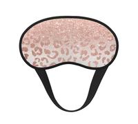 Rose Gold Glitter Printed, Full Eye Covers Light Blocking Eye Masks Blackout Sleep Eye Muffs