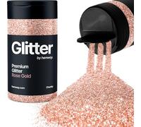 Rose Gold Glitter Shaker, 130g Chunky Glitter, Crafts 1/40" Metallic Flake Rose Gold Sequins, Resin & Epoxy Crafts, Decorating, Halloween, Christmas Nail, Face, Hemway