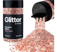 Rose Gold Glitter Shaker, 130g Super Chunky Glitter, Crafts 1/8" Metallic Flake Rose Gold Sequins, Resin & Epoxy Crafts, Decorating, Halloween, Christmas Nail, Face, Hemway