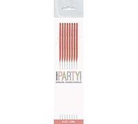 Rose Gold Glitz Birthday Sparklers (17cm) - Dazzling & Vibrant Celebration Igniters - Perfect for Birthdays & Special Occasions - 8ct