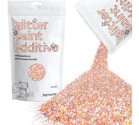 Rose Gold Holographic Glitter Paint Additive Chunky 100g for Adding Sparkle to Paints & Varnish | Paint Walls Sparkly Add to Emulsion, Acrylic or Lacquer Indoor | Hemway