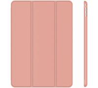 (Rose Gold, iPad 10.2 (2019/220)) Ultra Thin Magnetic Smart Folio Cover + Back Case Light Weight Protective PU Leather Case For Apple iPad Pro 11 inch (2021 / 2020 /2018)