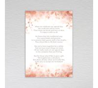 Rose Gold Leaf Wedding Money Poem/Money Gift Request Poem Cards for Weddings/Elegant Theme with Peach and Blush Pink Tones: Rose Gold Leaves Wedding Money Poem (Pack of 20 without Envelopes)
