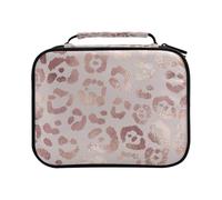 Rose Gold Leopard Colored Pencil Bag Large Capacity Pencil Case for Colouring Pencils Pen Bag Marker Organizer