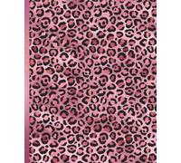 Rose Gold Leopard Print Composition Notebook: Iridescent Cheetah Illustration | 7.5" x 9.25” Cute & Girly Animal Print Aesthetic Journal with 120 Wide ... - Women - School - Work | Animal Collection