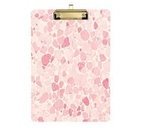 Rose gold leopard print on pastel background texture animal leather thick pad hard board for teacher class materials basic size 25x30cm