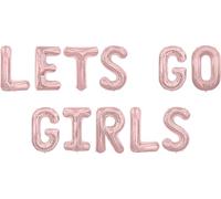 Rose Gold Lets Go Girls Foil Balloon, 1m