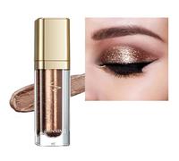 Rose Gold Liquid Glitter Eyeshadow Palette - Shimmering Gold Sparkly Cream Eyeshadow for Eye Makeup, Long-Lasting, Waterproof Eye Glitter for Parties Day & Night Looks