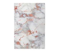 Rose Gold Marble 1 Printed Wooden Puzzle 1000 Piece, Cute Puzzle Game in Plastic Box for Family Entertainment and Brain Training Gifts