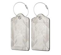 Rose Gold Marble Background,Luggage Tags Pu Leather Name Tag Travel Suitcase Identifier ID Tags Durable Luggage Label 2 pcs