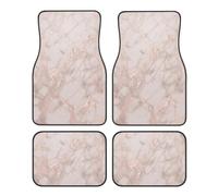 Rose Gold Marble Carpet Car Floor Mats,Universal Fit For Cars,Suvs,Trucks