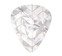 Rose Gold Marble Design Background Guitar Plectrums 12 Pieces For Ukulele Bass Instrument Accessories