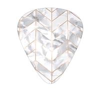 Rose Gold Marble Design Background Guitar Plectrums Classical Triangle Bass Acoustic And Electric Guitar Plectrums For Guitarists 12 Pieces