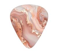 rose gold marble design background Print Guitar Pick for Men Women Triangle Instrument Accessories Plectrums(12pcs One sided)