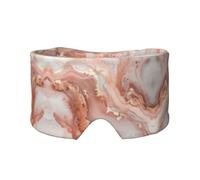 Rose Gold Marble Design Background Print Sleep Eye and Ear Muffs for Sleeping with Adjustable Strap for Travel Nap Shift Work Office