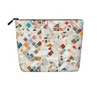Rose Gold Marble Design Background - Themed Makeup Bag - Waterproof Hemp Cosmetic Pouch for Travel, Daily Use & Gifts (9.5x6.7x2in)