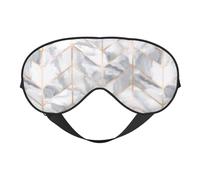 Rose Gold Marble Design Eye Mask, Soft and Breathable, Suitable for Nap, Travel, and Night Sleep