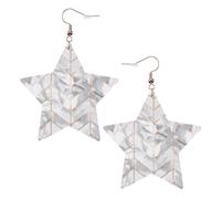 rose gold marble design Women's Fashion Earrings, Celestial Dangle Earrings, Star Shape Jewelry for a Versatile