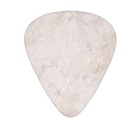 Rose Gold Marble Guitar Plectrums Classical Triangle Bass Acoustic And Electric Guitar Plectrums For Guitarists 12 Pieces