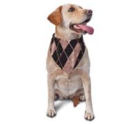 Rose Gold Marble Pink Black GeometricDog Bandanas Cat Puppy Scarfs Washable Pet Handkerchief