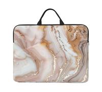 Rose Gold Marble Print 14in Laptop Case Sleeve Portable Computer Bag School Office Travel Work Daily Use