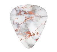 Rose Gold Marble Print Guitar Picks,12 Pack Guitar Plectrums Thin, For Bass Electric Acoustic Guitars Ukulele