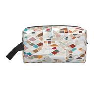 (Rose Gold Marble) Print Large Travel Toiletry Bag - 600d Oxford Fabric, Foam Padding, Gym & Weekend Trip Organizer