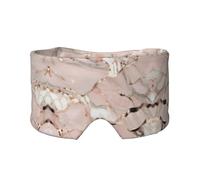 Rose Gold Marble Print Sleep Eye and Ear Muffs for Sleeping with Adjustable Strap for Travel Nap Shift Work Office