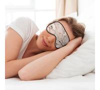 Rose Gold Marble Print Soft Eye Mask for Sleeping Travel Sleep Mask for Women Men