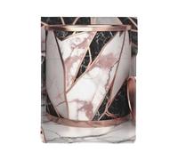 Rose Gold Marble Printed 13 Inch Laptop Sleeve PU Leather Shockproof Notebook Computer Bag Cover Tablet Carrying Case