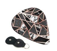 Rose Gold Marble Printed Guitar pick Guitar Plectrums for Acoustic Guitar Electric Guitar Bass Guitar - Guitar Accessories - 6 Pack 0.46mm