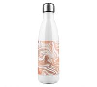 Rose Gold Marble Stainless Steel Bottle Benjamin Tate Design Natural One Size
