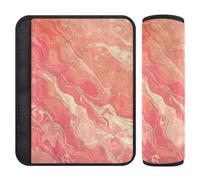 Rose Gold Marble Texture Modern Decor 2 Pack car seat Strap Covers More Comfort Driving for Most Cars funda para cinturón de carro