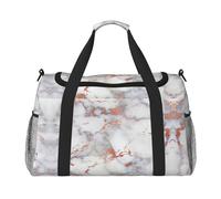 Rose Gold Marble Travel Duffel Bag Weekend Bag Weekender Overnight Carry On Hand Bag Workout Sport Hospital