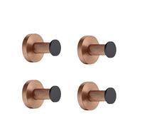 Rose Gold & Matte Black Stainless Steel Bathroom Hardware Set - Modern Towel Holder, Toilet Paper Holder & Brush - Chic Accessories Kit for Stylish Bathroom Organization