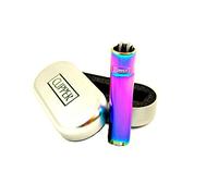 Rose Gold Metal Clipper Lighter With Embossed Chrome Box (Rainbow)