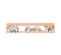 Rose Gold Metal Ruler Hollow Brass Rulers Panda Metal Bookmarks Straight Edge Ruler Office Products for Students Bullet Journal Ruler Art Drafting Tools and Drafting Kits (6 Inch)