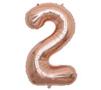 Rose Gold Number 2 - Large Helium Foil Balloon - Birthday Party Wedding Anniversary Decoration - 101cm