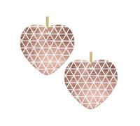 Rose Gold Pattern Backgrounds Christmas Tree Ceramic Hanging Bauble Personalised Xmas Baubles Cute Christmas Ornaments Gifts For Kids Family Friends