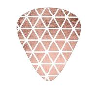 Rose Gold Pattern Backgrounds Print Guitar Picks,12 Pack Guitar Plectrums Thin, For Bass Electric Acoustic Guitars Ukulele