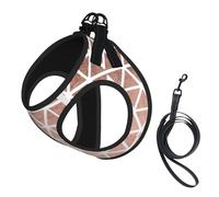 Rose Gold Pattern Backgrounds Print Harness Leash Set For Cats And Dogs, Reflective Adjustable, Soft Breathable Mesh Vest With Escape-Proof Lead, For Small Pets And Kitten Puppies