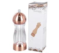 Rose Gold Pepper Grinder Black Pepper Pepper Transparent Acrylic Visible Pepper Grinder Rose Sea Salt Grinder Bottle (gold)