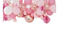 Ginger Ray Blush and Peach Balloon and Fan Garland Party Backdrop Mix