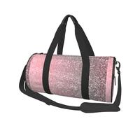 Rose Gold Pink Sparkle, Large Capacity Travel Duffel Bag Round Handbag Sports Travel Bag Tote Bag Fitness Bag