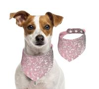 Rose Gold Pink Sparkle Luxury Trendy Glitter,Pet Bib Scarf Cats Dog Bandana Dogs Towel Bib Adjustable Pet Scarf,S