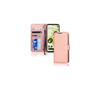 (Rose Gold) Pixel 6 Pro Wallet Case, Flip Protective Cover with Card Holder, Stand and Wrist Strap - PU Leather with Magnetic Closure For Google Pixel 6 Pro