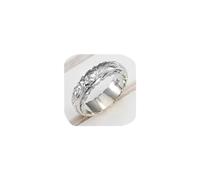 Rose Gold Plated 925 Sterling Silver Hawaiian Princess Plumeria Flower Scroll Promise Ring Stackable Wedding Engagement Band Engraved Rose Flower Ring for Women(Rose Gold 9#), KE-RS22-JS09