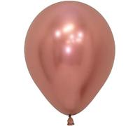 Rose Gold Reflex Latex Helium Air Round Balloons Decorations 12cm 5"